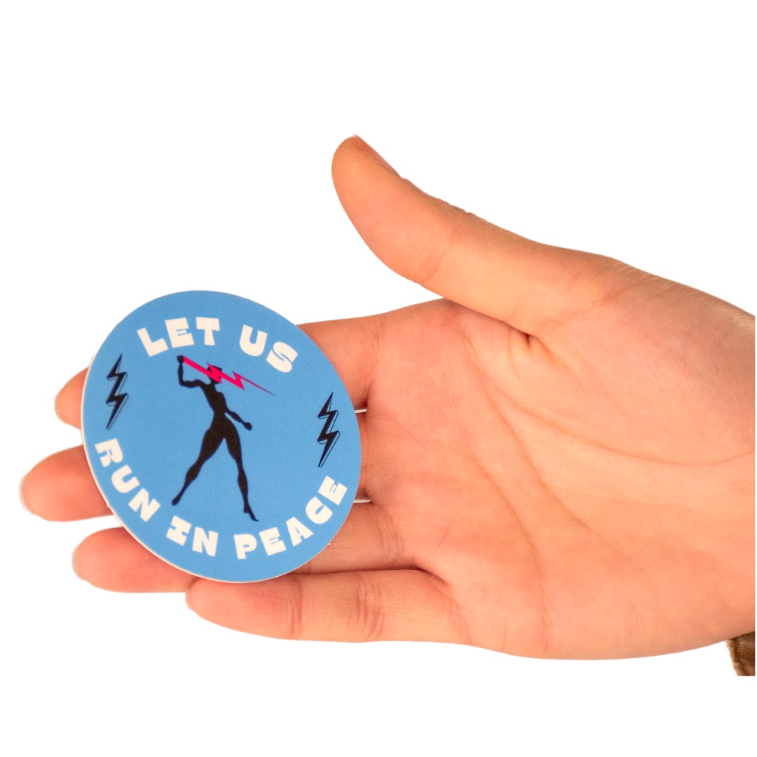 Run In Peace Sticker