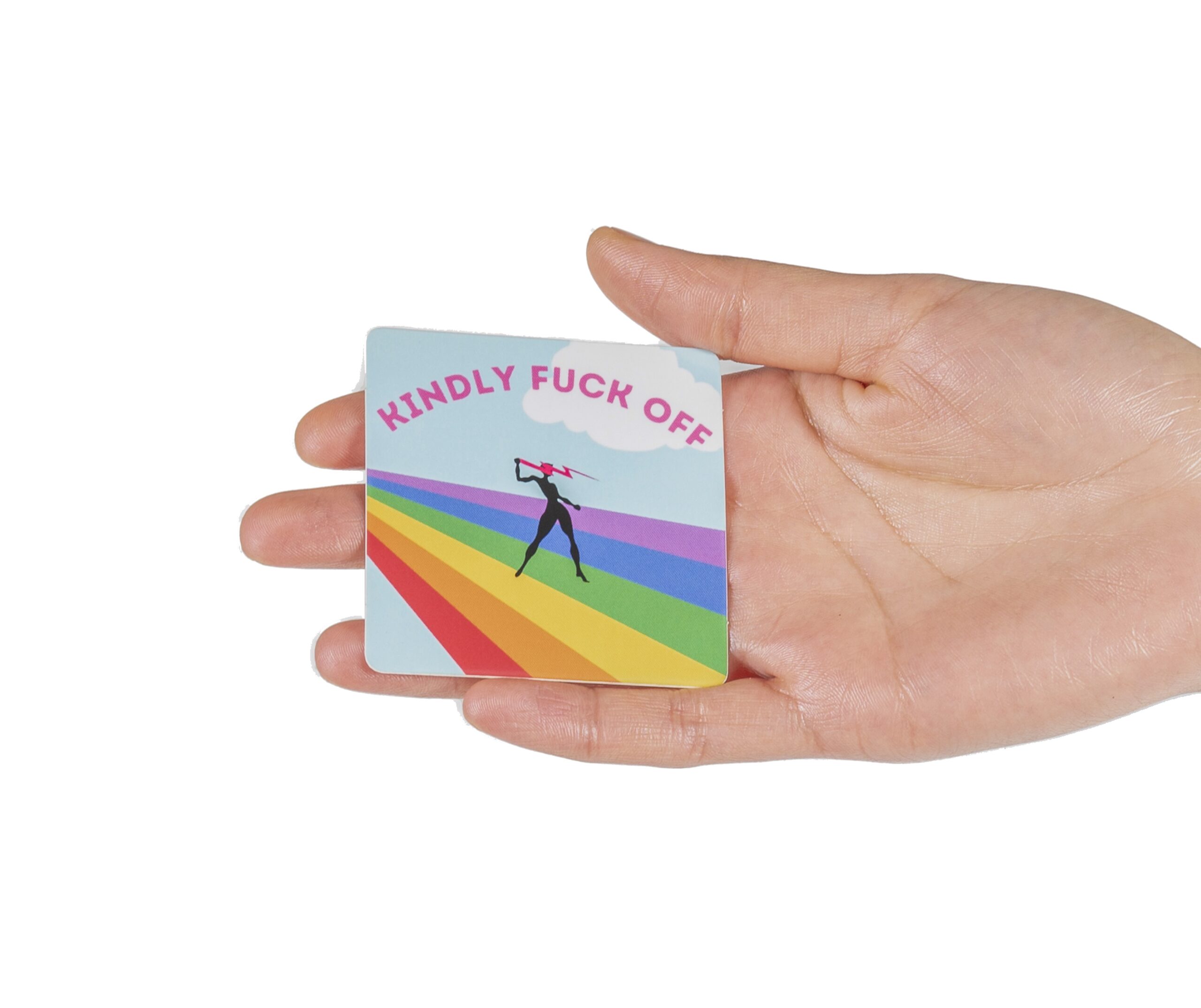 Kindly F Off Pride Sticker
