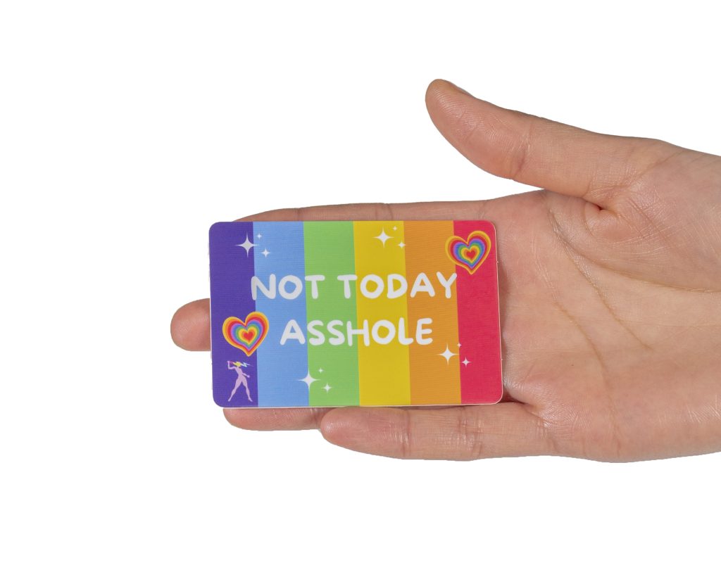 Not Today - 3″x 2″ Pride Sticker - Go Guarded